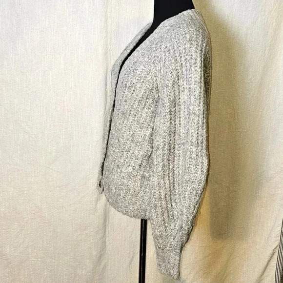 Lucky Brand Women's Cardigan Gray Size S/P Wool Blend - Picture 4 of 11